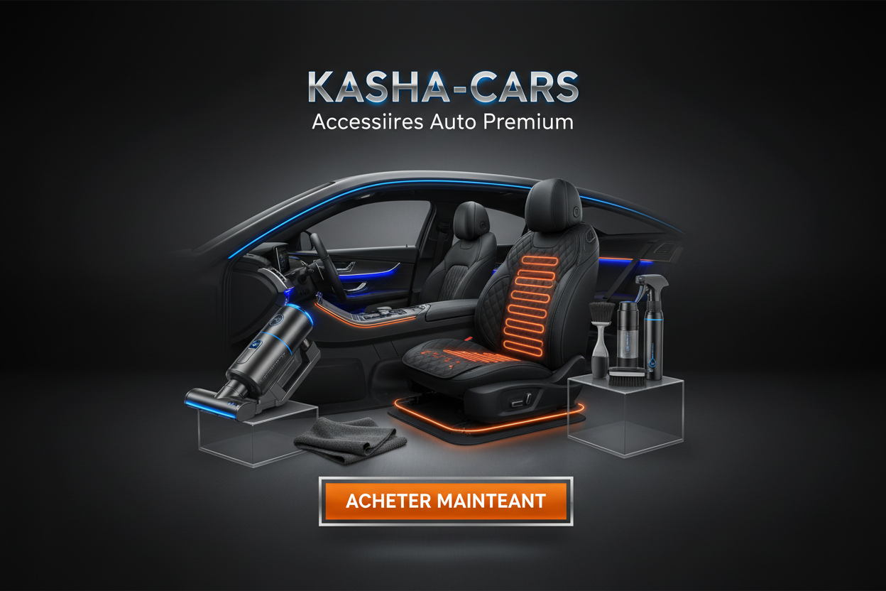 Publicité KASHA-CARS - Accessoires Auto Premium